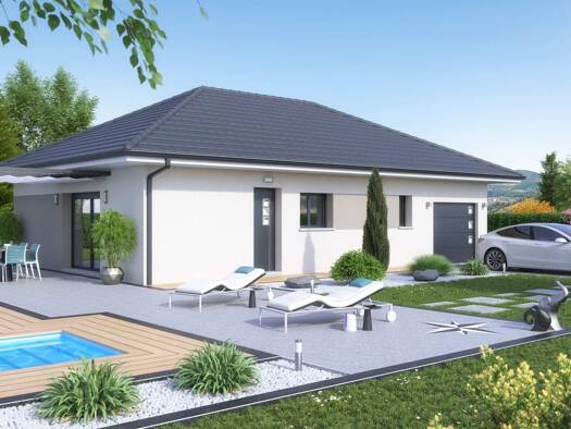 Terrain avec maison neuve à vendre 229 800 € 4 pièces 3 chambres 90 m² 410 m² de terrain Cressin-Rochefort 01350