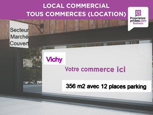 Local commercial à louer 4 500 € 356 m² de surface de vente Marche Vichy 03200