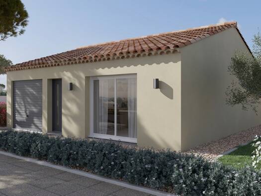 Terrain avec maison neuve à vendre 188 500 € 3 pièces 1 chambre 50 m² 492 m² de terrain Saint-Georges-des-Gardes 49120