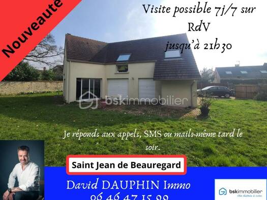 Maison à vendre 496 000 € 5 pièces 2 chambres 148 m² 1 310 m² de terrain Saint-Jean-de-Beauregard 91940