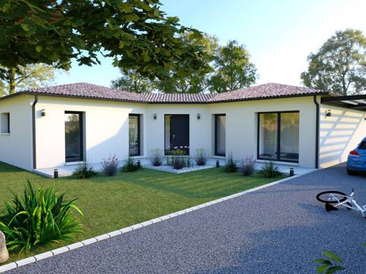 Terrain avec maison neuve à vendre 247 070 € 4 pièces 3 chambres 109,6 m² 1 230 m² de terrain Saint-Ciers-du-Taillon 17240