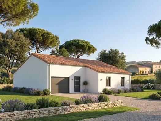 Terrain avec maison neuve à vendre 242 909 € 4 pièces 3 chambres 80 m² 325 m² de terrain Sud Surgères 17700