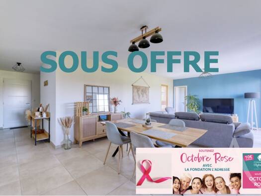 Maison de plain-pied à vendre 287 000 € 5 pièces 3 chambres 98 m² 575 m² de terrain L Herbergement 85260
