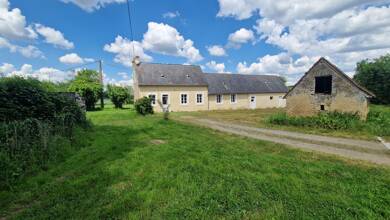 Maison de plain-pied à vendre 199 000 € 4 pièces 3 chambres 106 m² 8 000 m² de terrain Chemiré-le-Gaudin 72210