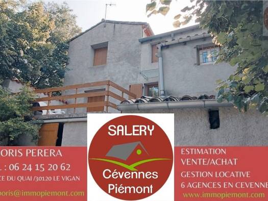 Maison à vendre 118 000 € 4 pièces 3 chambres 80 m² 168 m² de terrain Breau et Salagosse 30120