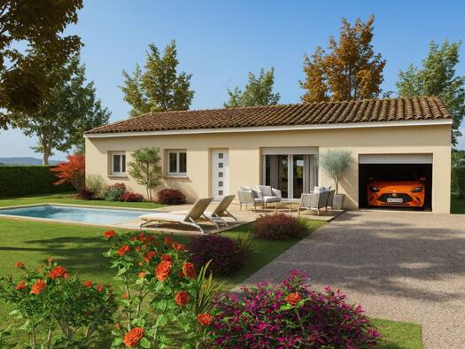 Terrain avec maison neuve à vendre 258 350 € 5 pièces 3 chambres 100 m² 645 m² de terrain Saint-Cyr 07430