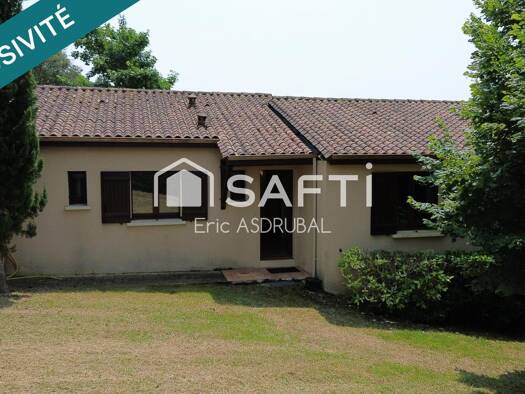 Maison de plain-pied à vendre 225 000 € 2 pièces 4 chambres 110 m² 2 548 m² de terrain Castels et Bézenac 24220