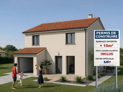 Terrain avec maison neuve à vendre 250 000 € 5 pièces 4 chambres 85 m² 600 m² de terrain Dompierre-sur-Veyle 01240