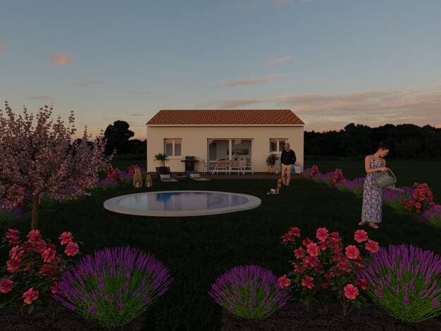 Terrain avec maison neuve à vendre 192 000 € 3 pièces 2 chambres 70 m² 214 m² de terrain Montagnac 34530