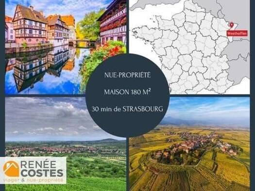 Maison en viager occupé Bouquet 235 799 € 6 pièces 3 chambres 157 m² 430 m² de terrain Westhoffen 67310