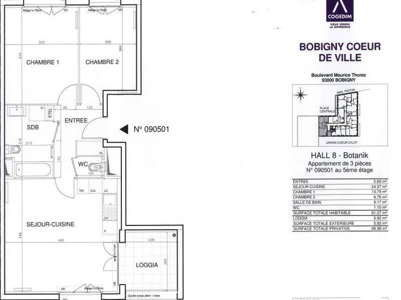 Maison à louer, 61m², BOBIGNY