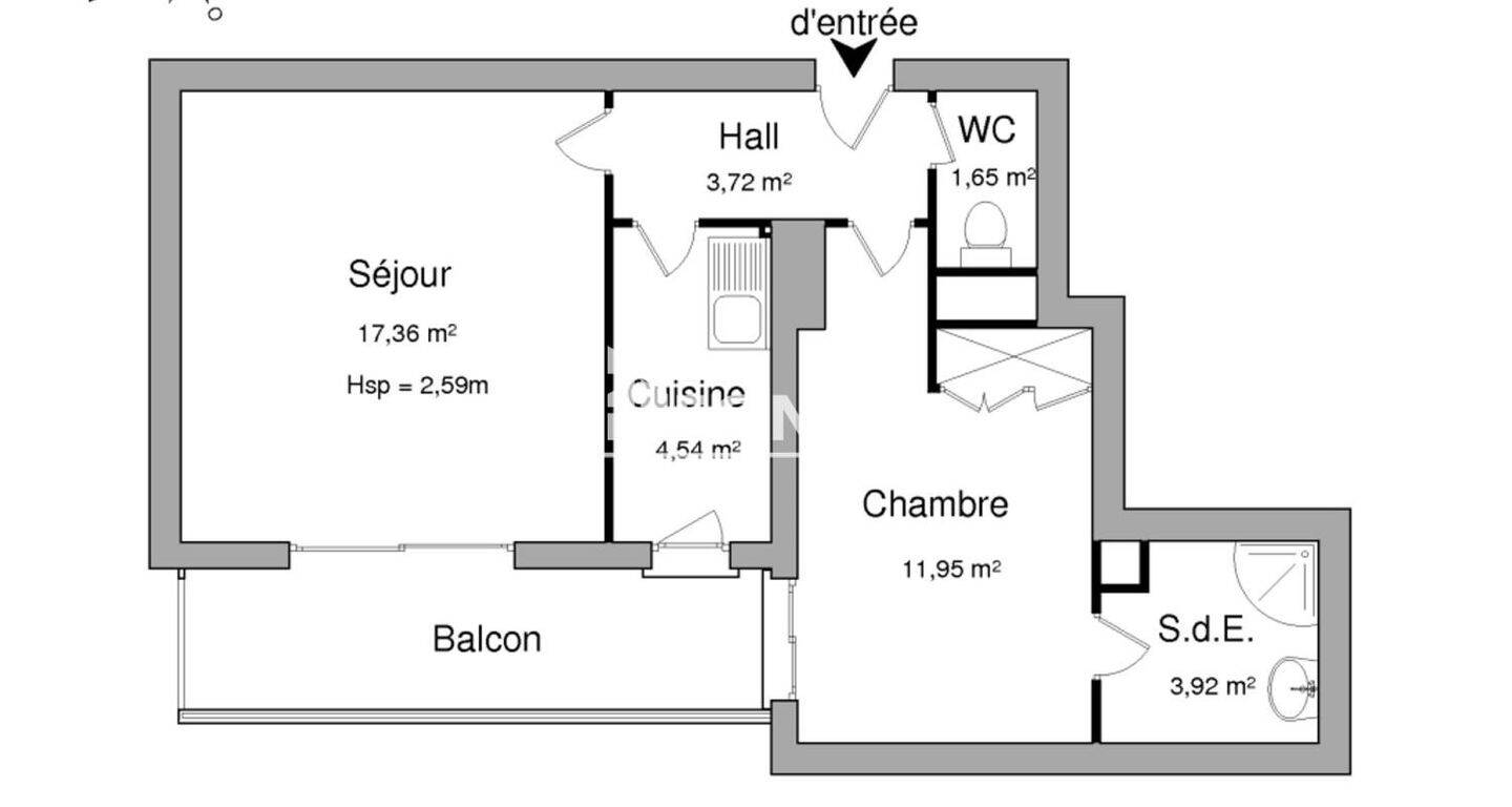 Maison à louer, 43m², BOURG LA REINE