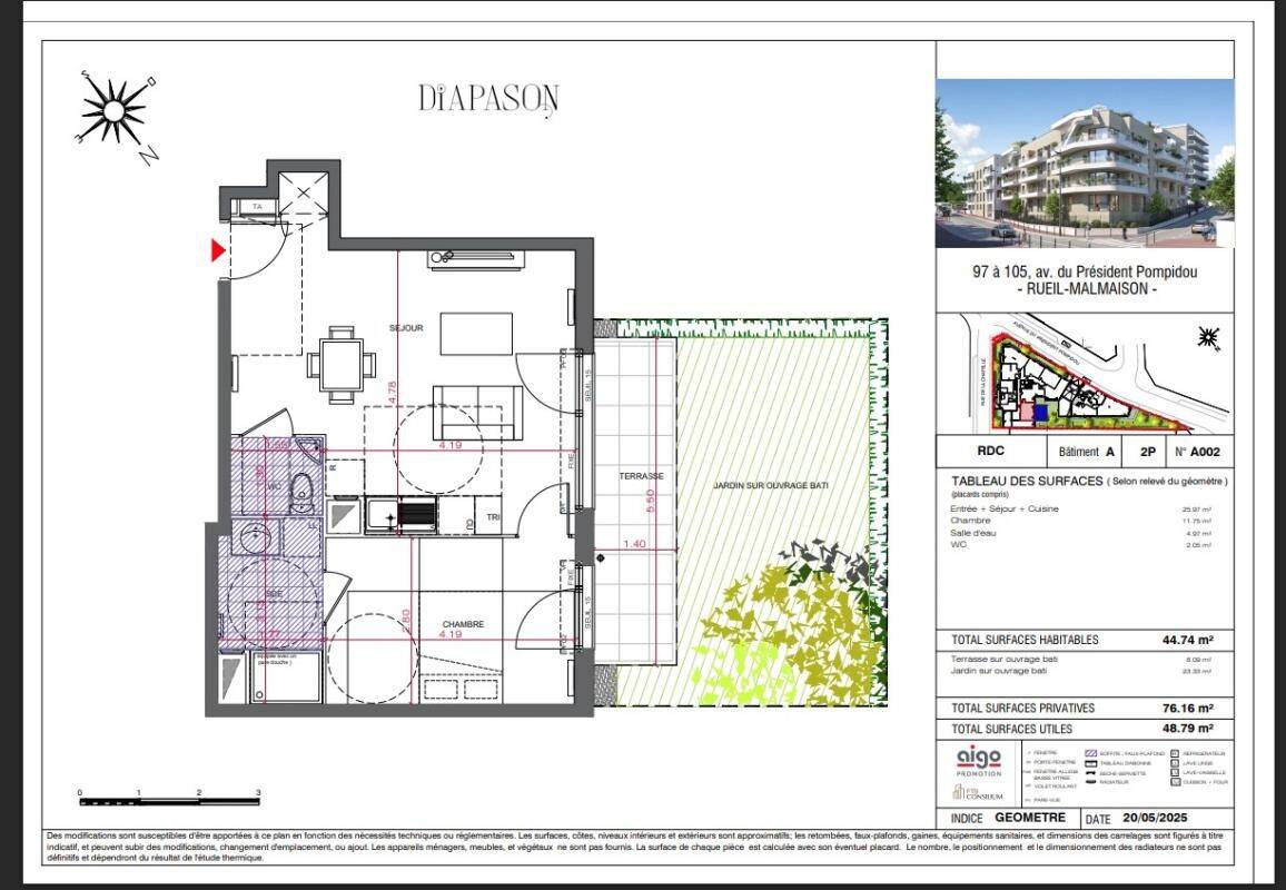 Maison à louer, 44m², RUEIL MALMAISON