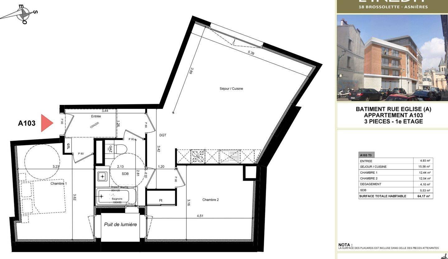 Maison à louer, 64m², ASNIERES SUR SEINE
