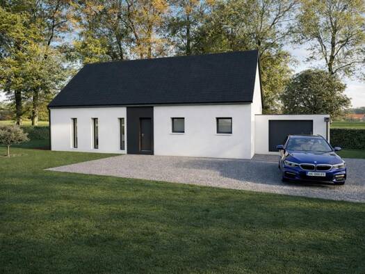 Terrain avec maison neuve à vendre 335 000 € 4 pièces 3 chambres 115 m² 763 m² de terrain Saint-Thual 35190