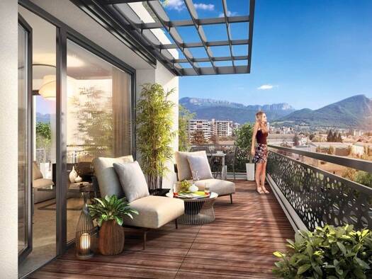 Appartement à vendre - neuf 380 000 € 4 pièces 3 chambres 83 m² Étage 4/4 Hameaux La Motte-Servolex 73290