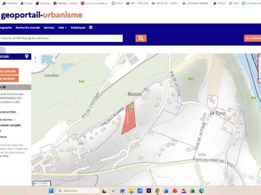 Terrain constructible à vendre 109 000 € 1 005 m² de terrain Massignieu-de-Rives 01300