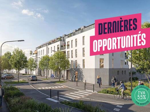 Appartement à vendre - neuf 281 900 € 4 pièces 3 chambres 91 m² RDC/4 Saint Serge-Ney-Chalouère Angers 49100