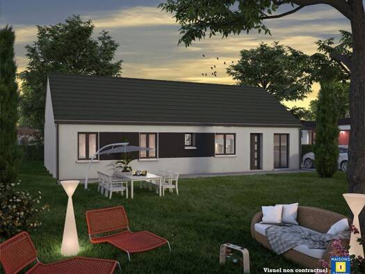 Terrain avec maison neuve à vendre 258 900 € 6 pièces 4 chambres 102 m² 700 m² de terrain Ménerville 78200