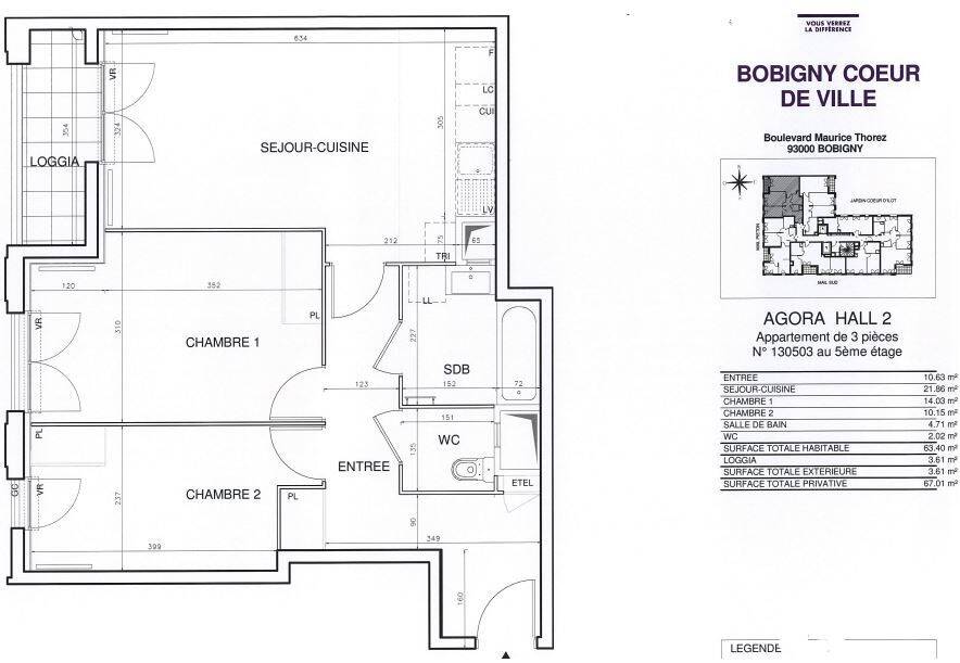 Maison à louer, 63m², BOBIGNY