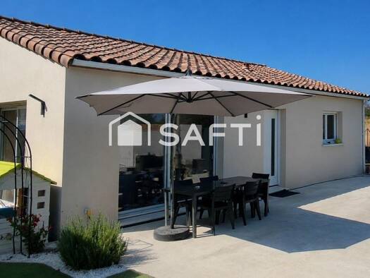 Maison de plain-pied à vendre 294 000 € 4 pièces 3 chambres 90 m² 440 m² de terrain Cazouls-lès-Béziers 34370