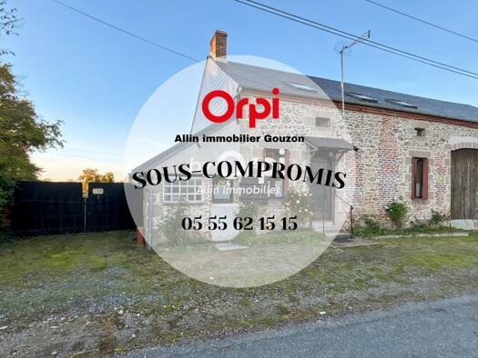 Maison à vendre 87 500 € 4 pièces 3 chambres 113 m² 9 538 m² de terrain Soumans 23600