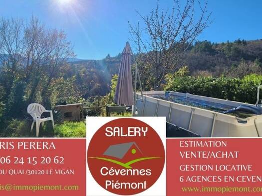 Maison à vendre 277 000 € 8 pièces 6 chambres 180 m² 640 m² de terrain Aulas 30120