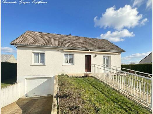 Maison de plain-pied à vendre 159 900 € 3 pièces 2 chambres 75 m² 596 m² de terrain Courville-sur-Eure 28190