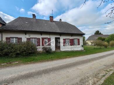 Maison de plain-pied à vendre 69 550 € 5 pièces 2 chambres 80 m² 1 253 m² de terrain Saint-Clément 02360