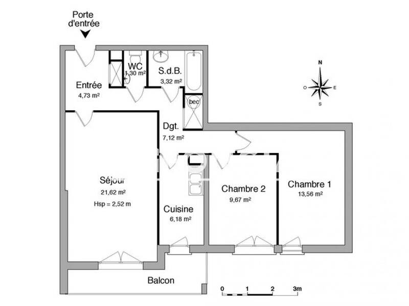 Maison à louer, 68m², STRASBOURG