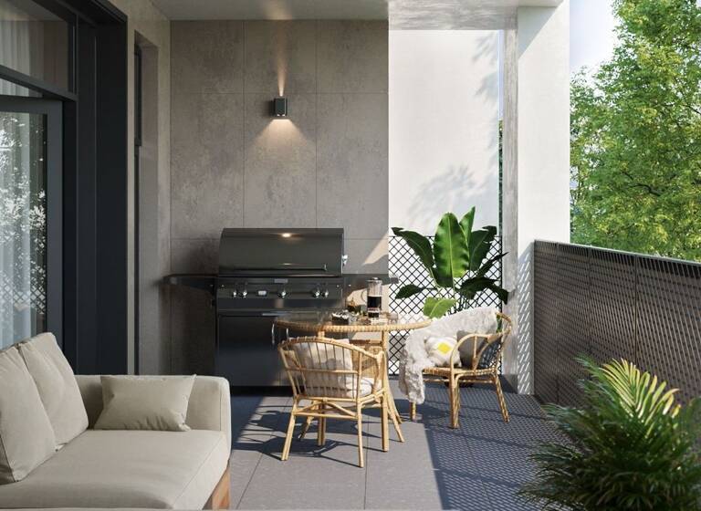 Appartement à vendre - Neuf 265 000 € 2 pièces 2<br/>chambres 65 m²<br/>superficie 1/8<br/>étage Sud Huningue 68330