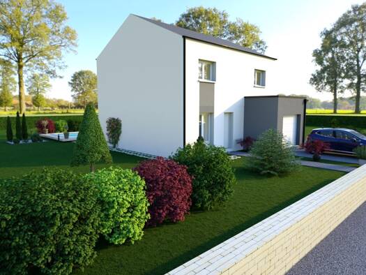 Terrain avec maison neuve à vendre 335 000 € 5 pièces 3 chambres 93 m² 490 m² de terrain Hussigny-Godbrange 54590