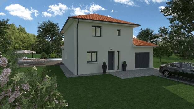 Terrain avec maison neuve à vendre 264 895 € Saint-Chef 38890