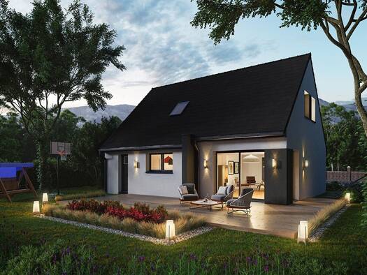 Terrain avec maison neuve à vendre 214 900 € 4 pièces 3 chambres 88,7 m² 518 m² de terrain Balleroy 14490