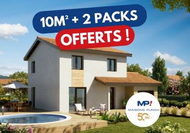 Terrain avec maison neuve à vendre 363 800 € Massieux 01600