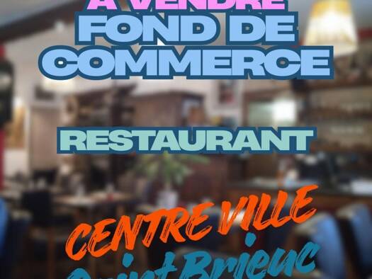 Activités diverses à vendre Fonds de commerce 129 800 € 2 pièces 90 m² de surface de vente Centre Ville Saint-Brieuc 22000