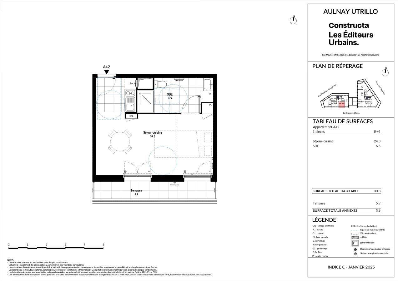 Maison à louer, 31m², AULNAY SOUS BOIS