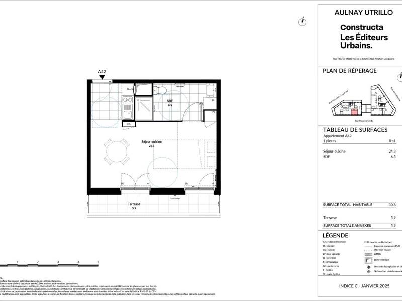 Maison à louer, 31m², AULNAY SOUS BOIS