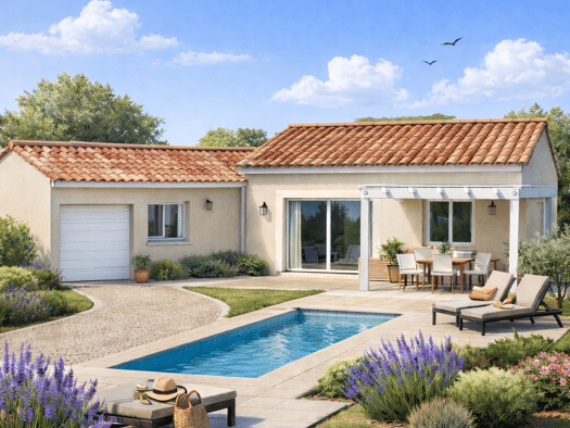 Terrain avec maison neuve à vendre 262 000 € 4 pièces 3 chambres 80 m² 668 m² de terrain Argensol Orange 84100