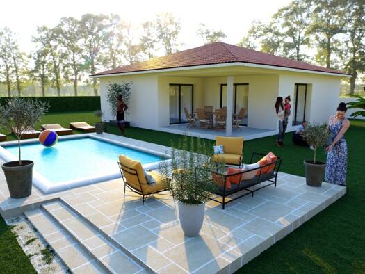 Terrain avec maison neuve à vendre 236 040 € 4 pièces 3 chambres 80 m² 542 m² de terrain Bourg Mimizan 40200