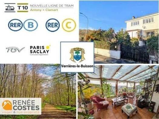 Maison en viager occupé Bouquet 283 750 € 6 pièces 3 chambres 105 m² 334 m² de terrain Les Pierres Beurres Verrières-le-Buisson 91370