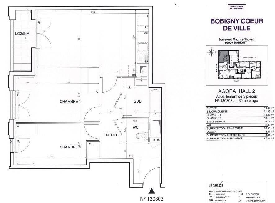 Maison à louer, 63m², BOBIGNY