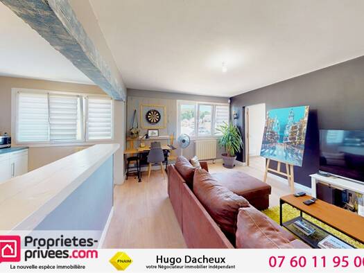 Appartement à vendre 73 000 € 3 pièces 2 chambres 77,93 m² RDC Bourgneuf Vierzon 18100