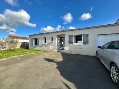 Maison de plain-pied à vendre 262 500 € 4 pièces 3 chambres 90 m² 564 m² de terrain Echillais 17620