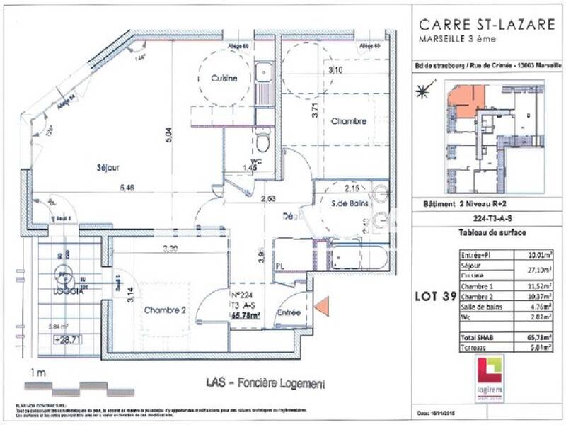 Maison à louer, 66m², MARSEILLE 3E