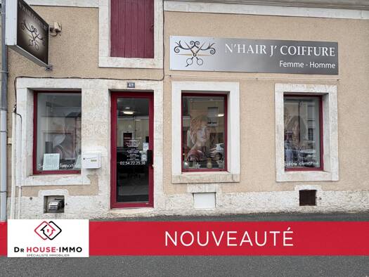 Boutique à vendre Fonds de commerce 69 120 € 1 pièce 58 m² de surface de vente Sud Déols 36130