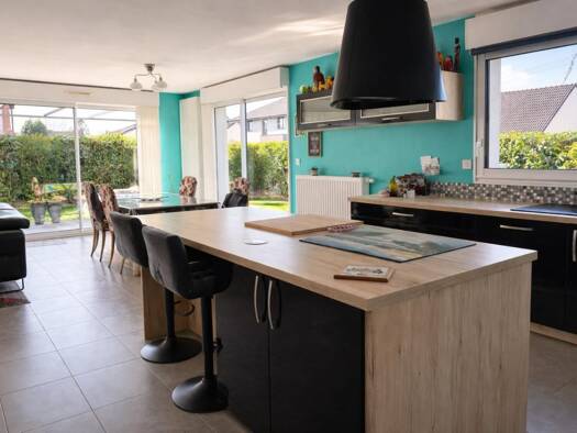 Maison de plain-pied à vendre 412 000 € 4 pièces 3 chambres 114 m² 600 m² de terrain Moncheaux 59283