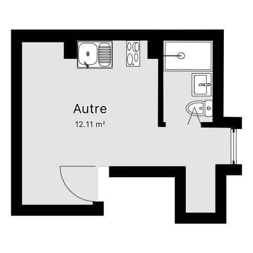 Maison à louer, 14m², ALLAS LES MINES
