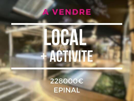 Local d'activités à vendre 228 000 € 94 m² d'espace de stockage Est Épinal 88000