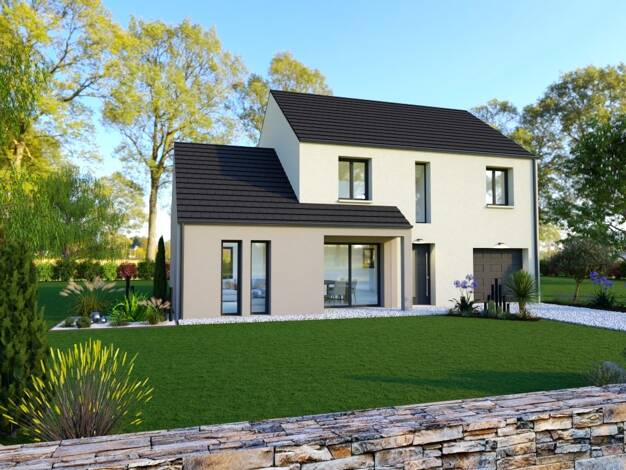 Terrain avec maison neuve à vendre 635 900 € 6 pièces 4 chambres 131 m² 1 178 m² de terrain Villaroy Guyancourt 78280